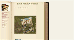 Desktop Screenshot of holmfamilycookbook.com