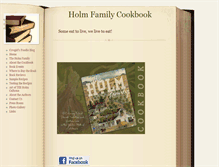 Tablet Screenshot of holmfamilycookbook.com